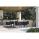 Lucerne 70 X 40 inch Sterling Black Outdoor Dining Table